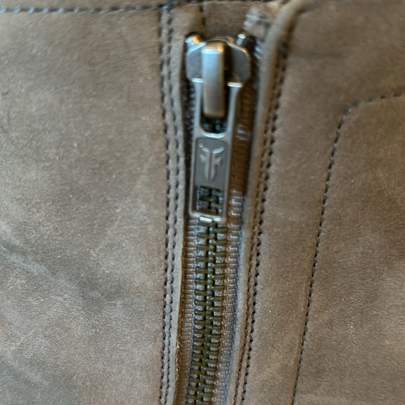 Frye Grey Nubuck Ankle Boots - Picture 9 of 11